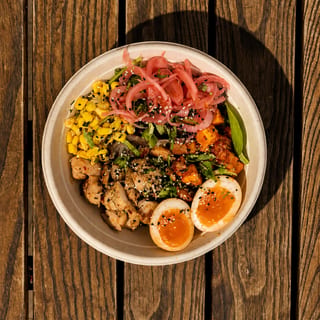 Build Your Own Lemongrass Chicken Bowl